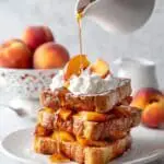 Stuffed Peach Bread French Toast Recipe