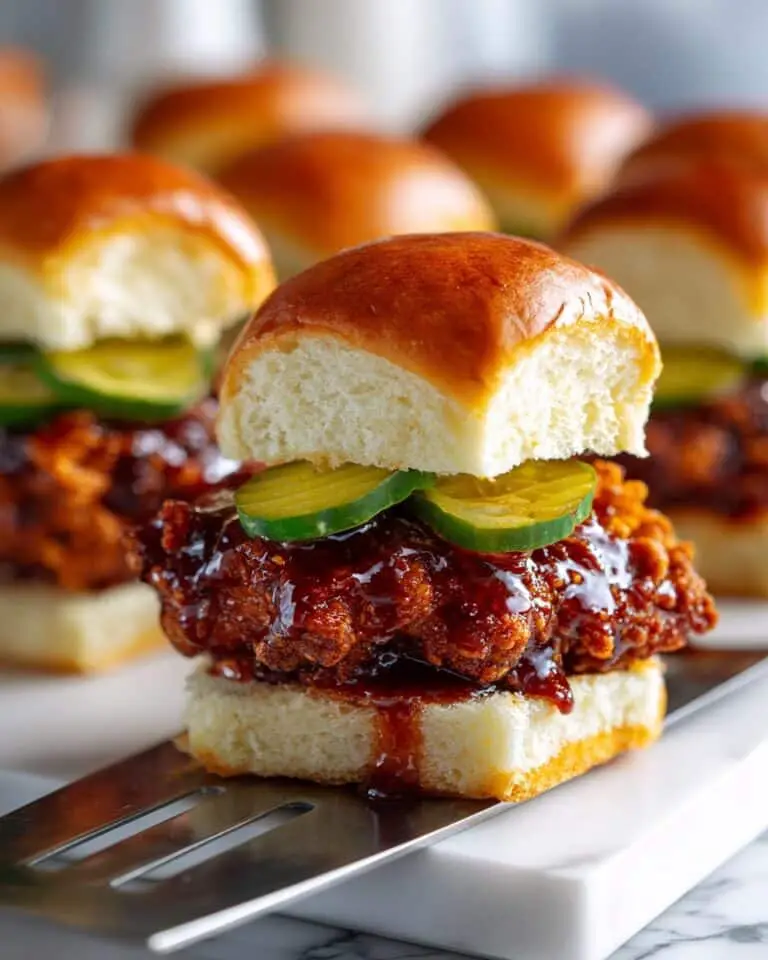 Hot Honey Chicken Sliders Recipe