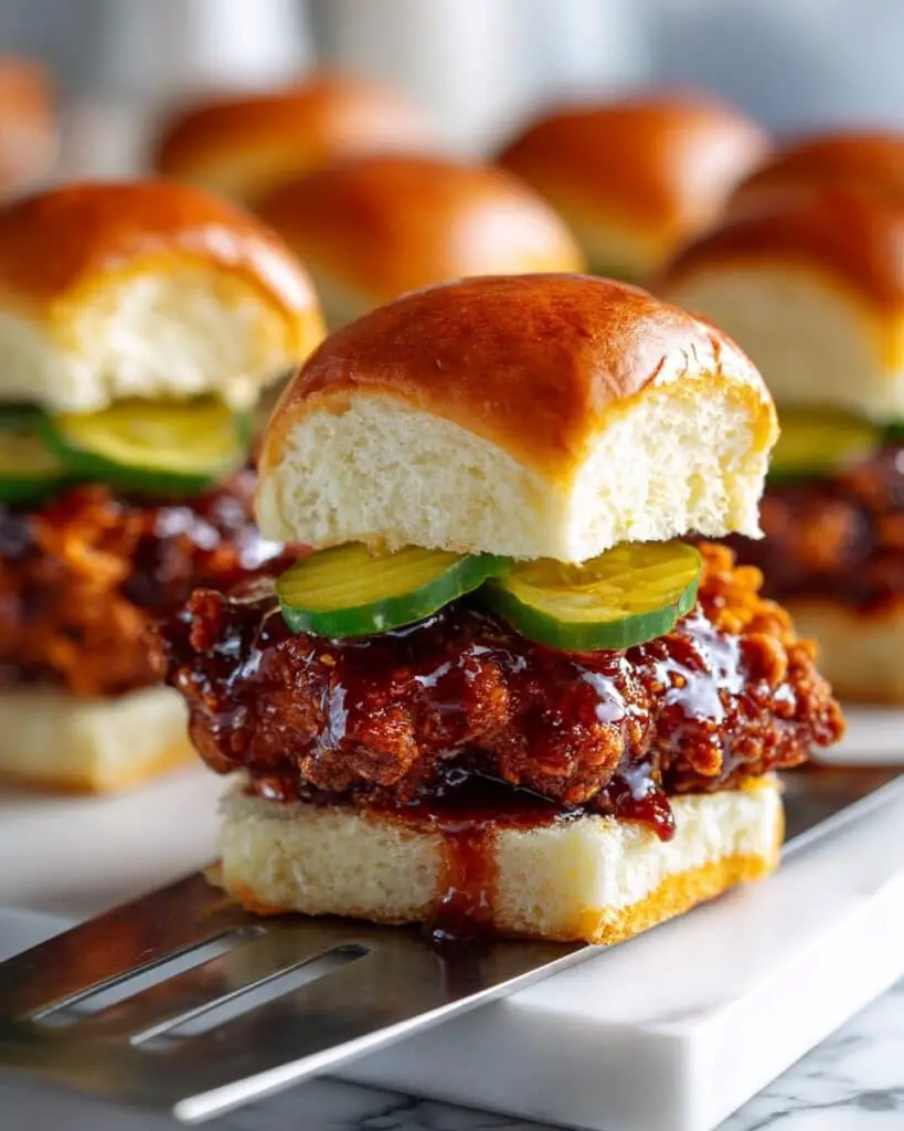 Hot Honey Chicken Sliders Recipe