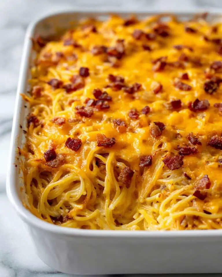 Cheesy Chicken Spaghetti Bake Recipe