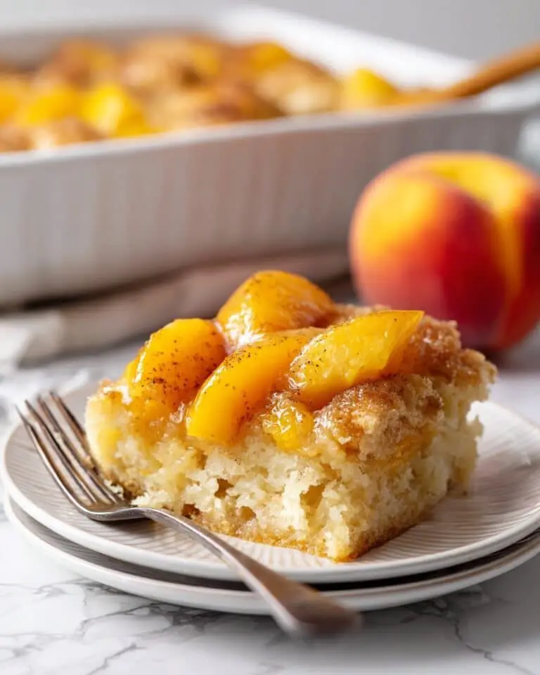 Peach Cobbler French Toast Bake Recipe