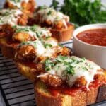 Garlic Bread Chicken Parmesan Pizzas Recipe
