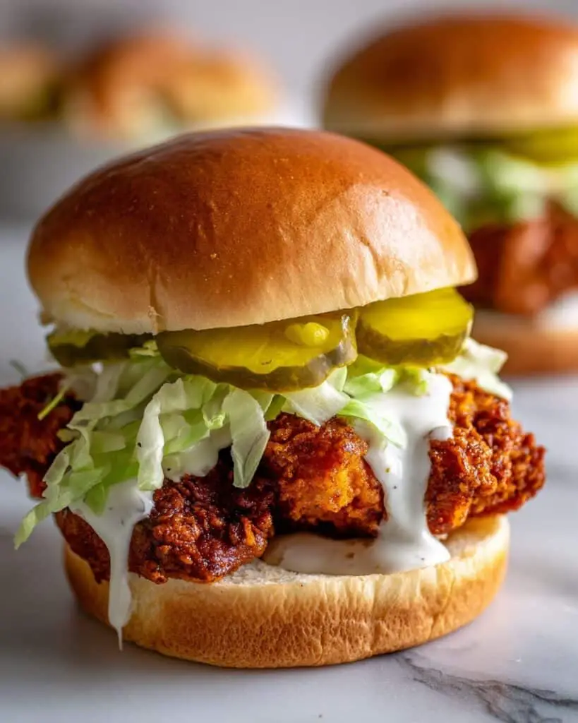 Crispy Buttermilk Chicken Sandwich with Herb Ranch Sauce Recipe