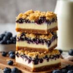 Blueberry Crumble Cheesecake Bars Recipe