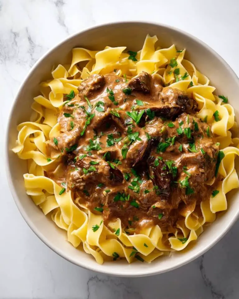 Creamy Beef and Mushroom Stroganoff Recipe