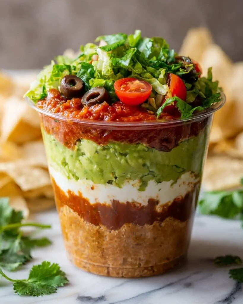 7 Layer Dip Cups Recipe