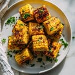 Cheesy Corn Ribs with Seasoned Garlic Butter Recipe