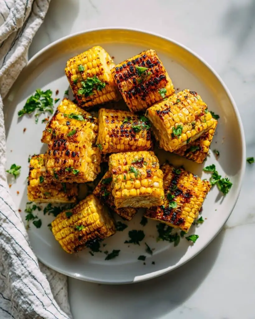 Cheesy Corn Ribs with Seasoned Garlic Butter Recipe