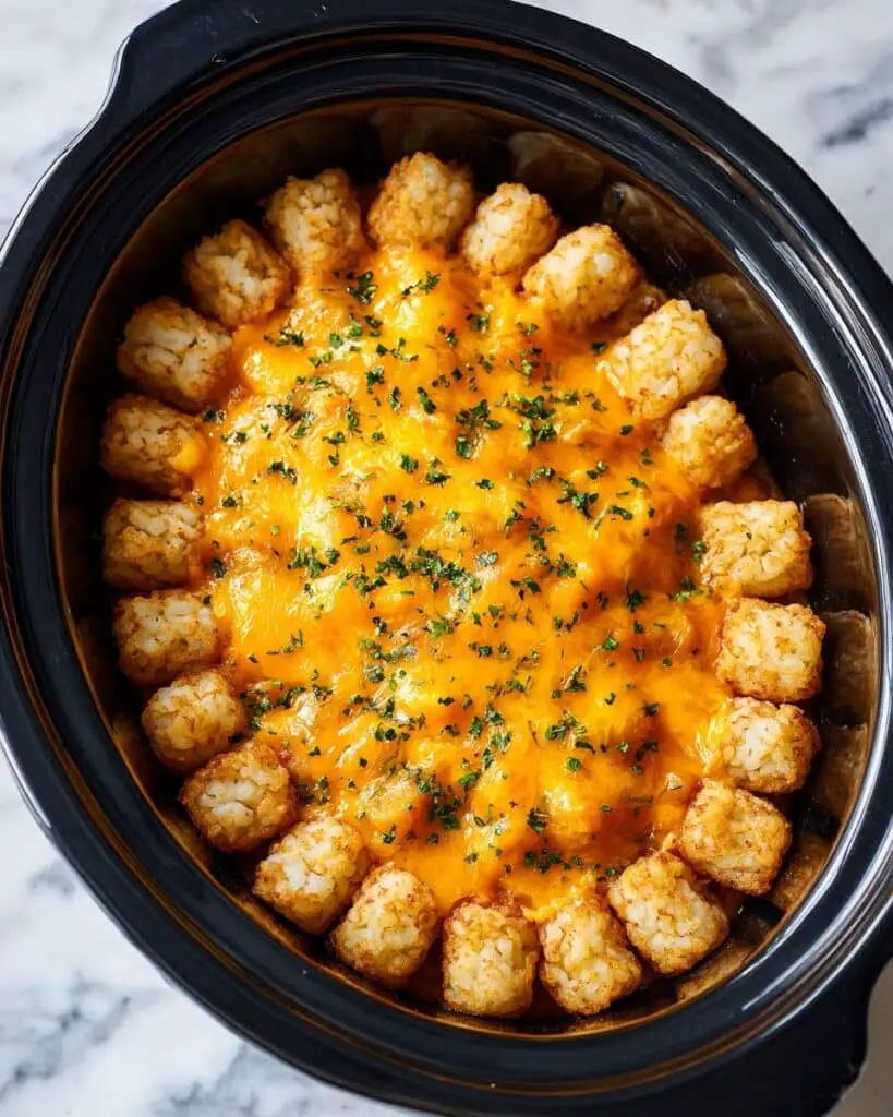Slow Cooker Tater Tot Casserole Recipe