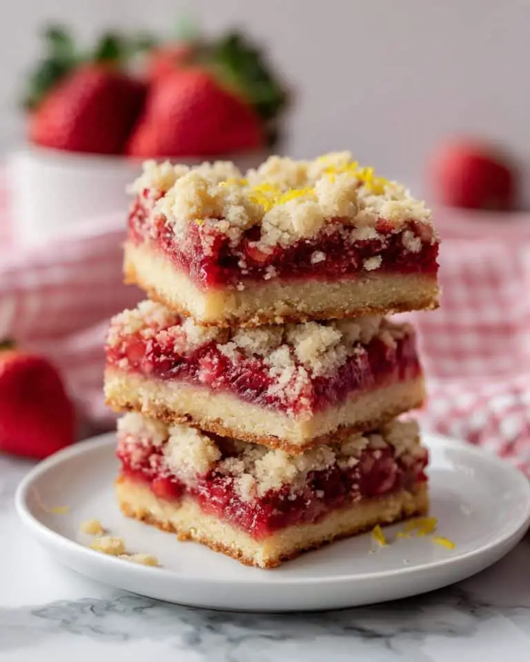 Strawberry Crumble Bars Recipe