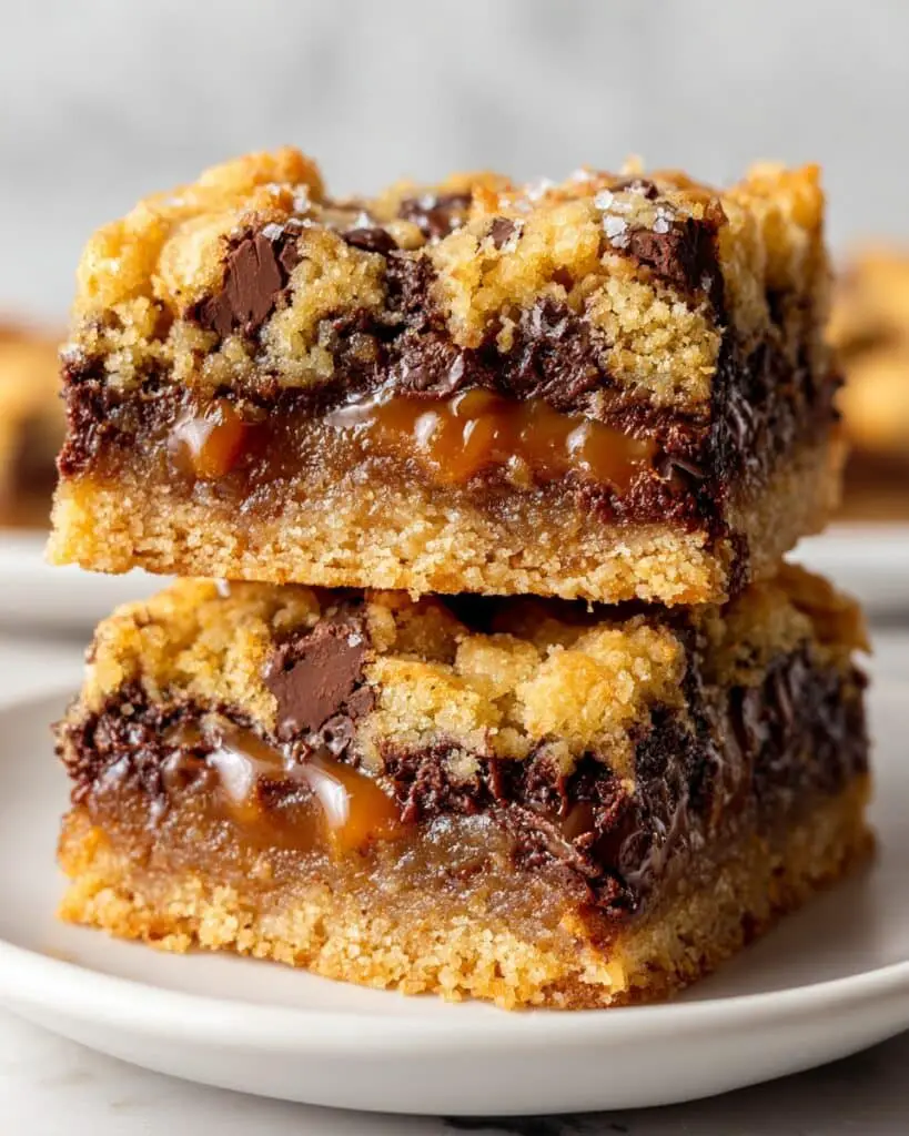 Salted Caramel Chocolate Chip Cookie Bars Recipe