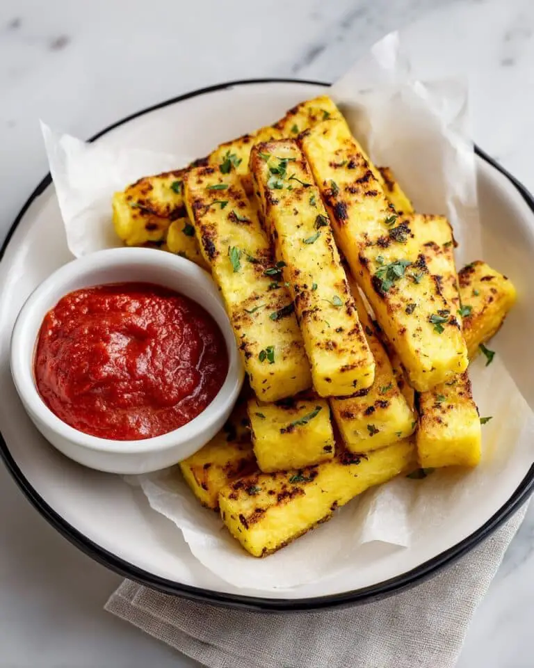 Crispy Parmesan Herb Polenta Fries Recipe