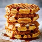 Cornflake Fried Chicken Waffle Sandwiches Recipe