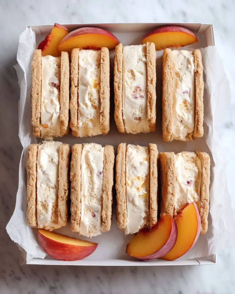 Peach Ice Cream Sandwiches (Gluten Free, Dairy Free) Recipe
