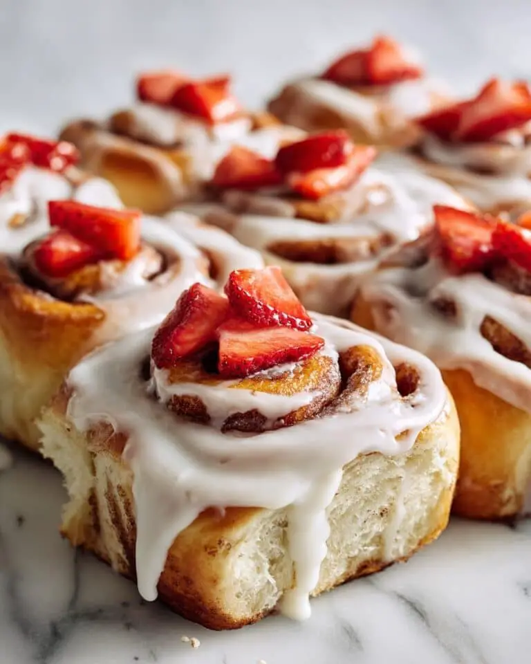 Strawberry Shortcake Cinnamon Rolls Recipe