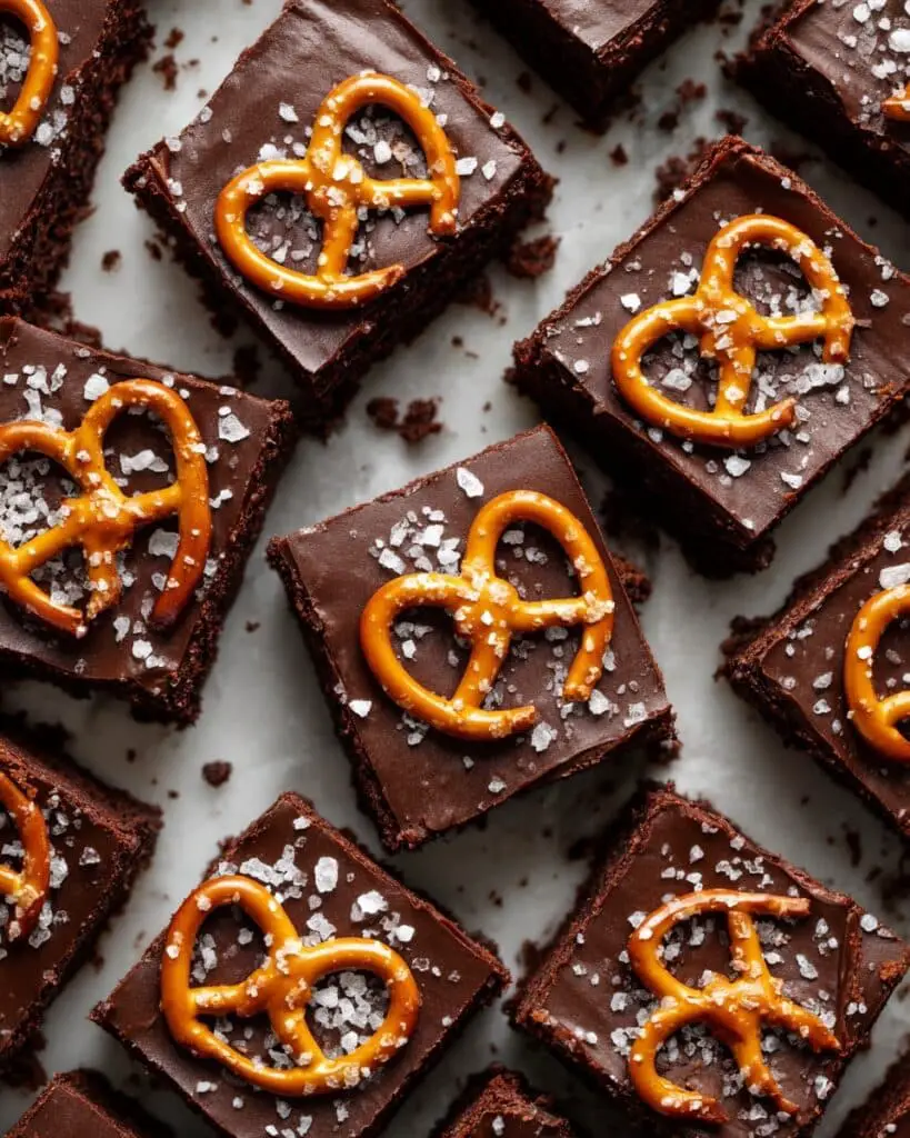 Salted Caramel Pretzel Brownies Recipe
