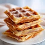 Churro Waffles with Caramel Pineapple and Whipped Cream Recipe