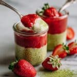 Strawberry Matcha Chia Pudding Recipe