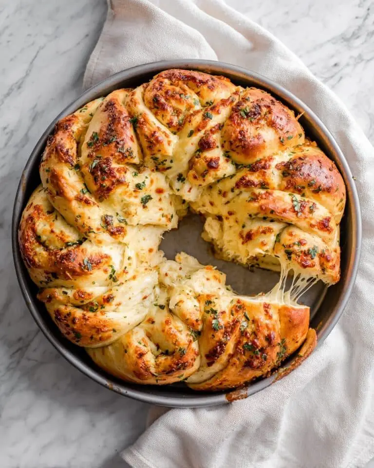Cheesy Garlic Pull Apart Bread Recipe