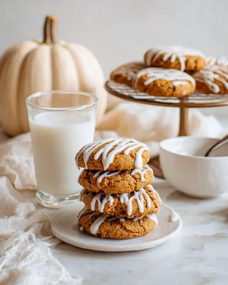Brown Butter Iced Pumpkin Oatmeal Cookies Recipe