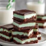 Mint Chocolate Brownies with Mint Buttercream and Ganache Recipe