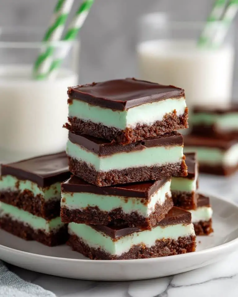 Mint Chocolate Brownies with Mint Buttercream and Ganache Recipe