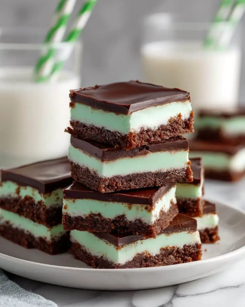 Mint Chocolate Brownies with Mint Buttercream and Ganache Recipe