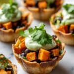 Sweet Potato and Black Bean Taco Cups Recipe