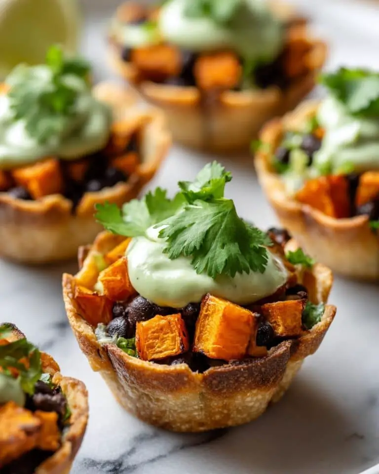 Sweet Potato and Black Bean Taco Cups Recipe