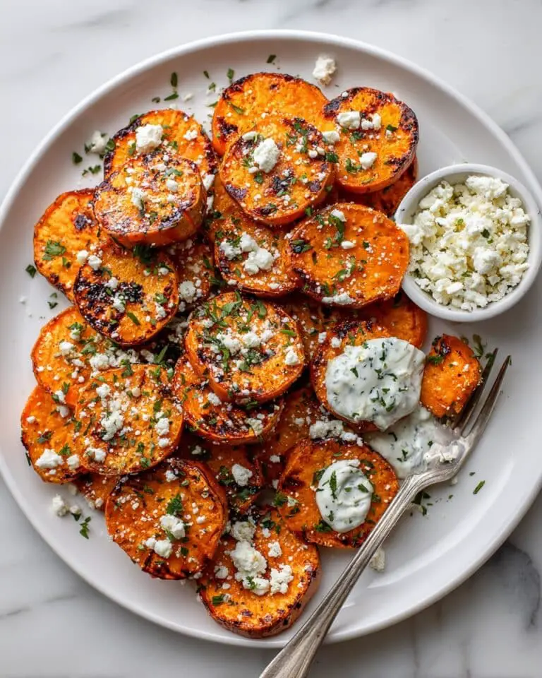 Crispy Ranch Smashed Sweet Potatoes Recipe