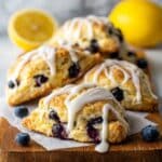 Easy Lemon Blueberry Scones Recipe