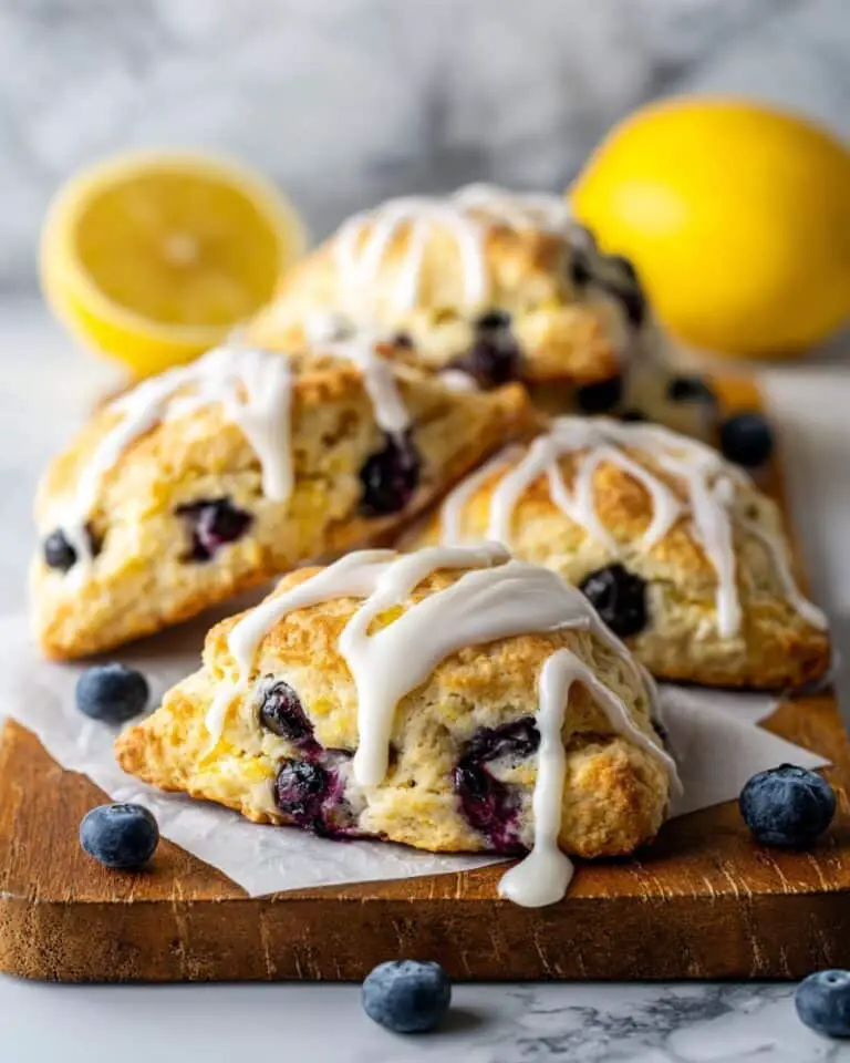 Easy Lemon Blueberry Scones Recipe