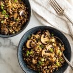 Butter Garlic Mushroom Fried Rice Recipe