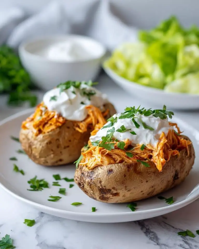 BBQ Chicken Stuffed Baked Potatoes Recipe