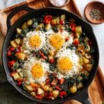 Crispy Potato and Eggs Breakfast Skillet Recipe