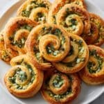 Spinach and Feta Puff Pastry Pinwheels Recipe