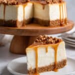 Apple Crumble Cheesecake with Salted Caramel Recipe