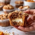 Cream Cheese Pumpkin Muffins with Crumb Topping Recipe