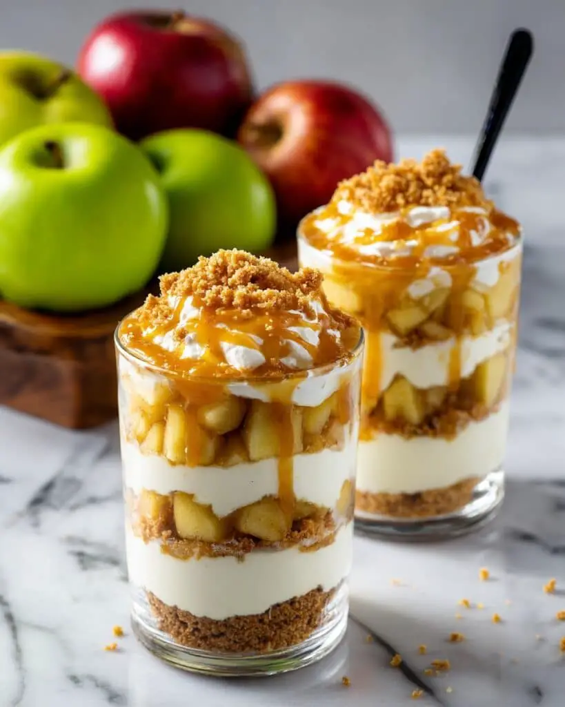 Dairy Free Caramel Apple Cheesecake Cups (Gluten Free) Recipe
