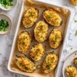 Crispy Potato Skins with Cheddar, Parmesan, and Green Onion Recipe