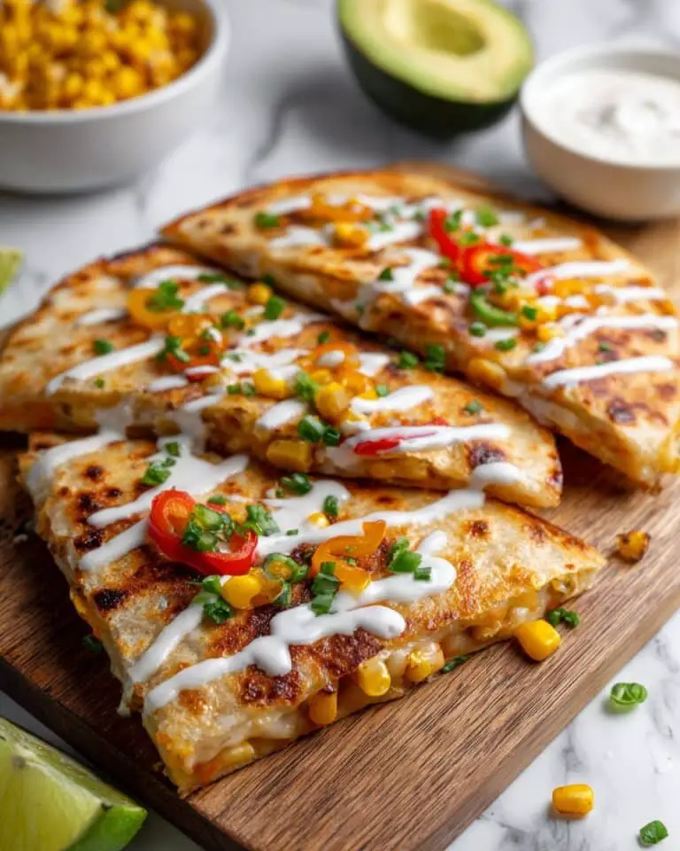 Corn Quesadillas with Sweet Bell Peppers Recipe