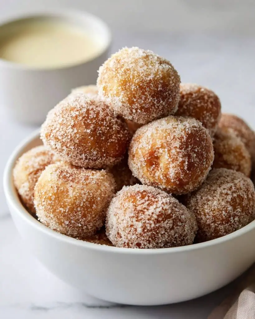 Cinnamon Sugar Soft Pretzel Bites with Cream Cheese Dip Recipe