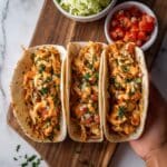 Slow Cooker Queso Chicken Tacos Recipe