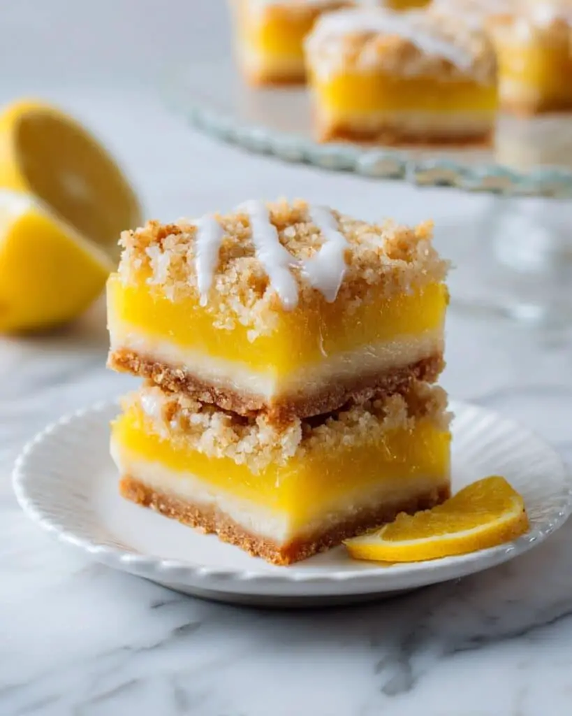 Eggless Peach Pie Crumb Bars Recipe