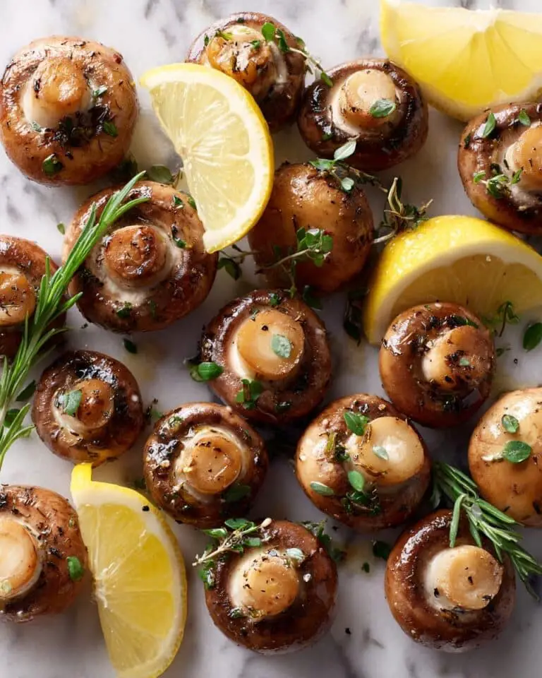 Garlic Butter Roasted Mushrooms Recipe