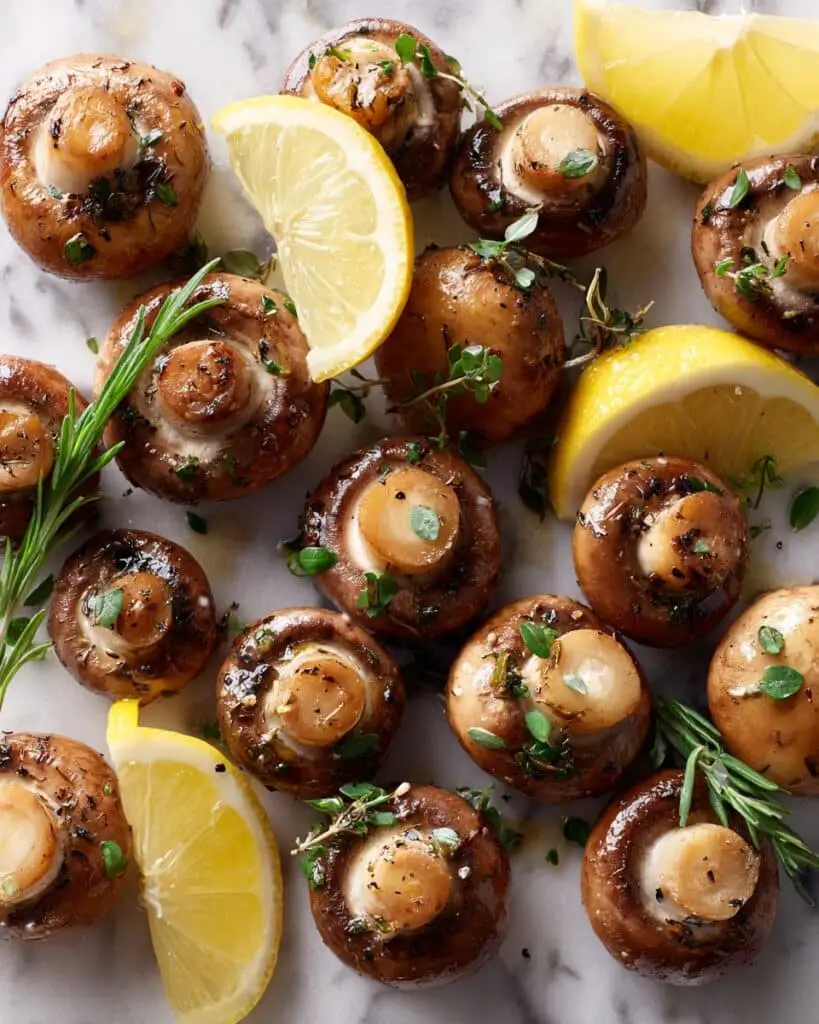 Garlic Butter Roasted Mushrooms Recipe