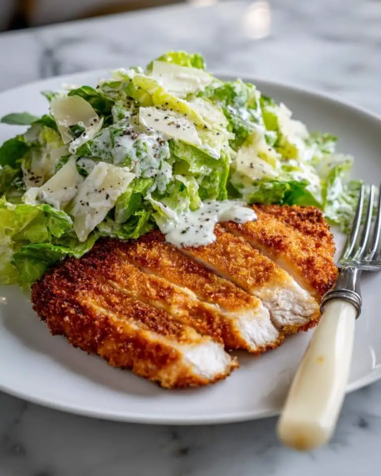 Crispy Chicken Caesar Salad Recipe
