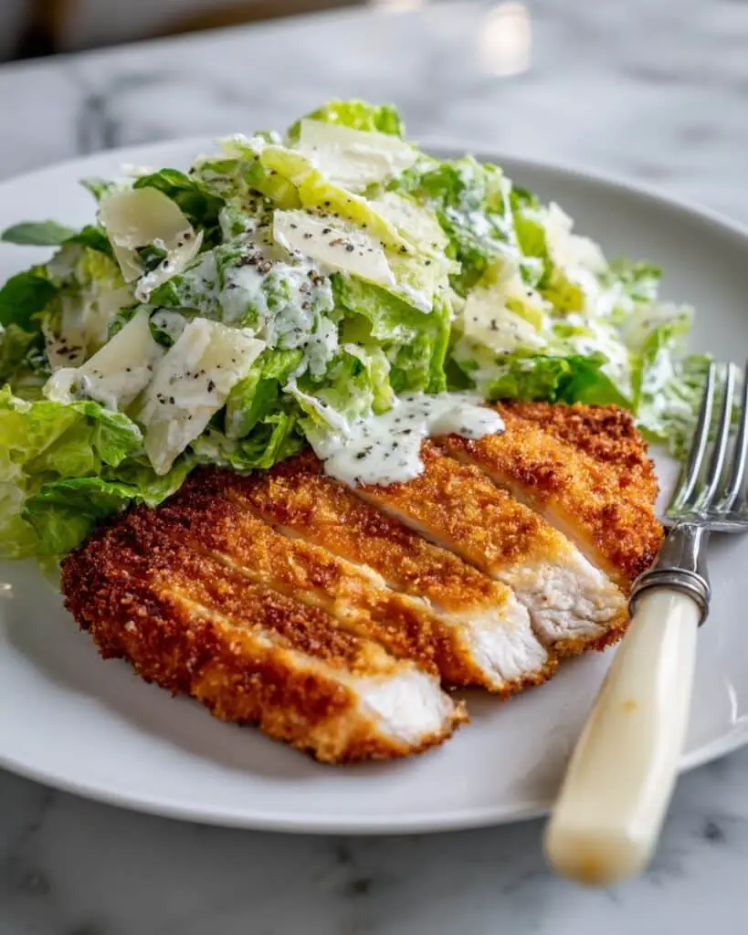 Crispy Chicken Caesar Salad Recipe