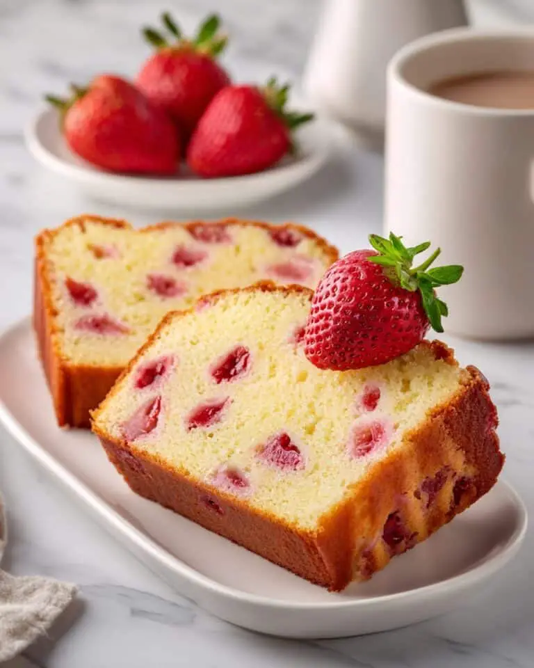 Strawberry Yogurt Pound Cake Recipe
