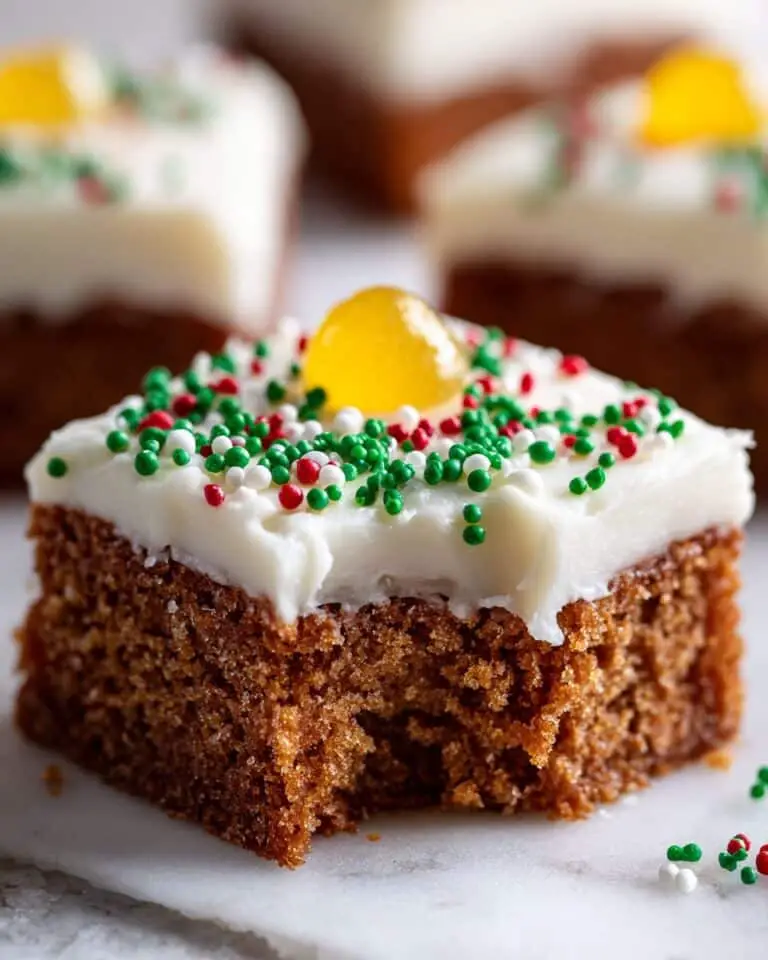 Gingerbread Brownies with a Cream Cheese Frosting Recipe